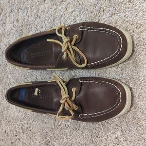 Dark brown women's Sperry shoes size 7